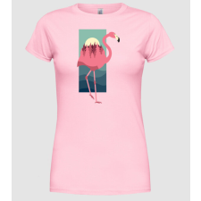 Pólómánia Flamingó Design - Női Kerek nyakú Póló női póló