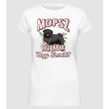 Pólómánia FLORAL DOGGO fekete mopi - Női Alap póló női póló