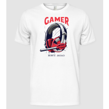 Pólómánia Gamer született 2010 - Férfi Alap póló férfi póló