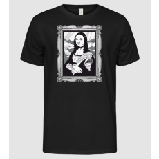 Pólómánia Gótikus Mona Lisa - Férfi Alap póló