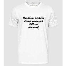 Pólómánia Ha annyi pénzem lenne - Férfi Alap póló