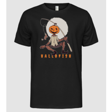 Pólómánia Hallofish - Horgász Halloween - Férfi Alap póló