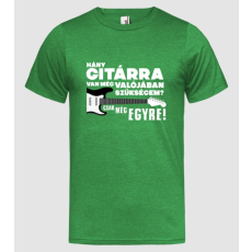 Pólómánia Hány gitárra van még szükségem? - Férfi Heather Póló