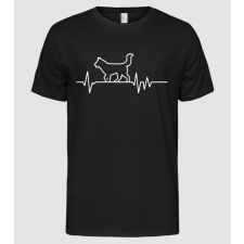 Pólómánia Heartbeat line Husky - Férfi Alap póló férfi póló