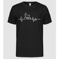 Pólómánia Heartbeat line Pinscher - Férfi Alap póló