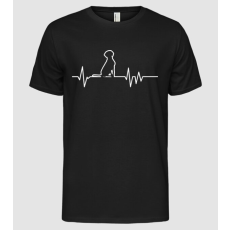 Pólómánia Heartbeat line Vizsla - Férfi Alap póló