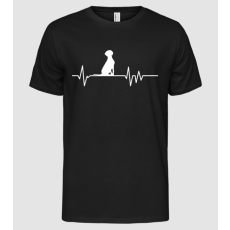 Pólómánia Heartbeat sziluett Vizsla - Férfi Alap póló