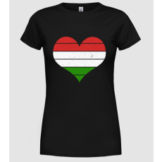 Pólómánia hungary heart - Női Kerek nyakú Póló