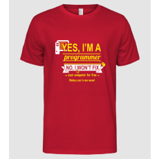 Pólómánia I am a programmer - Férfi Alap póló