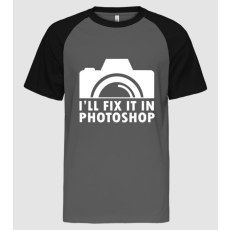 Pólómánia I'll fix it in Photoshop - Férfi Baseball Póló