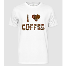 Pólómánia I Love Coffee - Férfi Alap póló férfi póló