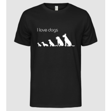 Pólómánia I love dogs - Férfi Alap póló