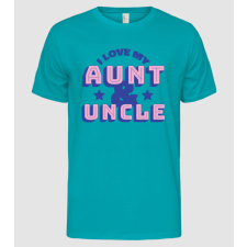 Pólómánia I Love My Aunt & Uncle - Férfi Alap póló férfi póló