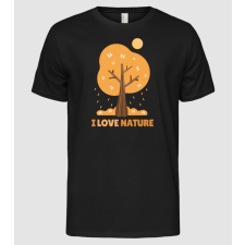 Pólómánia I Love Nature - Férfi Alap póló férfi póló