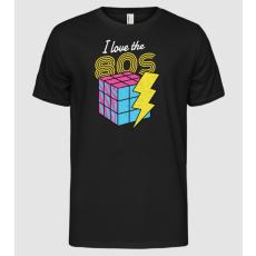 Pólómánia I love the 80s Rubik kocka - Férfi Alap póló