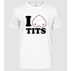 Pólómánia I love tits - Férfi Alap póló