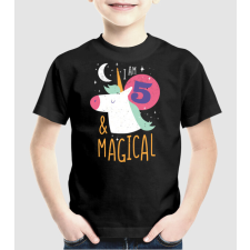 Pólómánia I'm 5 and Magical Unikornis - Uniszex Gyerek Póló gyerek póló
