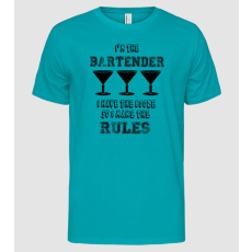 Pólómánia I'm the bartender, I have the booze so I make the rules - Férfi Alap póló