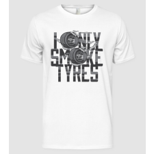 Pólómánia I only smoke Tyres - Férfi Alap póló férfi póló