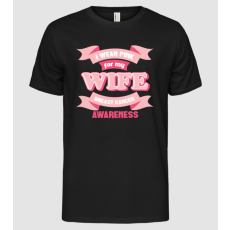 Pólómánia I wear pink for my wife - Férfi Alap póló
