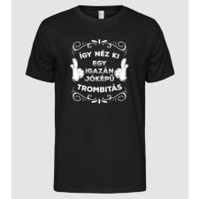 Pólómánia Jóképű trombitás - Férfi Alap póló férfi póló