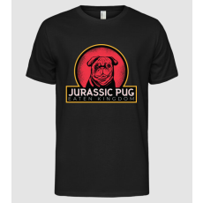 Pólómánia Jurassic Pug Mopszos póló - Férfi Alap póló