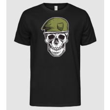 Pólómánia Katonai Koponya - Férfi Alap póló férfi póló
