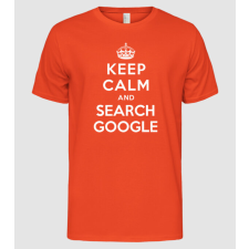 Pólómánia keep calm and google - Férfi Alap póló férfi póló