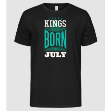 Pólómánia Kings are born in July - Férfi Alap póló férfi póló
