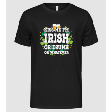 Pólómánia Kiss me I'm Irish or Drunk - Férfi Alap póló