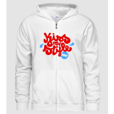 Pólómánia Kiss my style! - Férfi Cipzáras Kapucnis Pulcsi