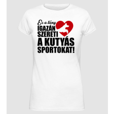 Pólómánia Kutyás sportos lány - Női Alap póló női póló