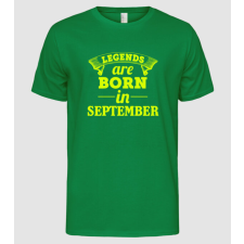 Pólómánia Legends are born in - September - Férfi Alap póló férfi póló