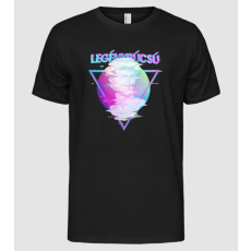 Pólómánia Legénybúcsú Glitch - Férfi Alap póló