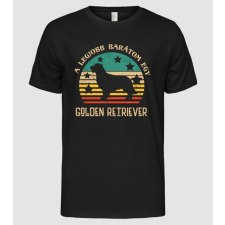 Pólómánia Legjobb barátom egy golden retriever - Férfi Alap póló férfi póló