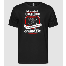 Pólómánia Legjobbak gitározni inverz - Férfi Alap Póló