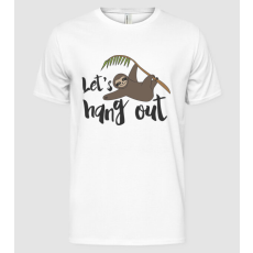 Pólómánia Let's hang out sloth - Férfi Alap póló