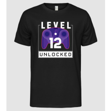 Pólómánia Level 12 Unlocked Gamer Születésnap - Férfi Alap póló férfi póló