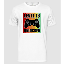 Pólómánia level 13 unlocked retro gamer - Férfi Alap póló férfi póló