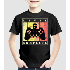 Pólómánia Level 6 Complete Szülinapra póló - Uniszex Gyerek Póló gyerek póló