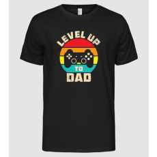 Pólómánia Level Up Dad - Férfi Alap póló
