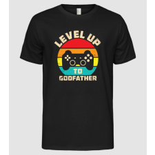 Pólómánia Level Up Godfather - Férfi Alap póló férfi póló
