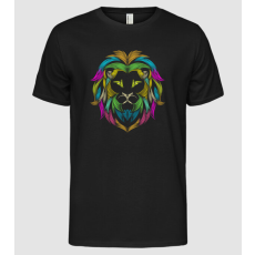 Pólómánia lion line art design - Férfi Alap póló