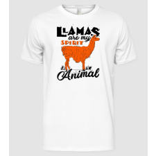 Pólómánia Llamas are my spirit animal - Férfi Alap póló férfi póló