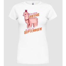 Pólómánia Llamazing queens are born in September - Női Kerek nyakú Póló női póló
