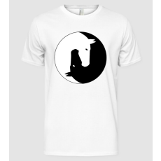 Pólómánia Lovas ying-yang - Férfi Alap póló