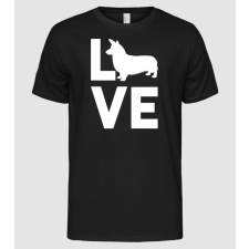 Pólómánia LOVE Corgie  - Férfi Alap póló férfi póló