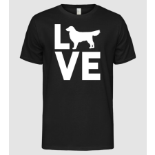 Pólómánia LOVE Golden Retriever  - Férfi Alap póló férfi póló