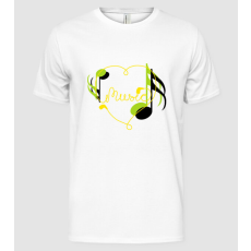 Pólómánia Love music - Férfi Alap póló