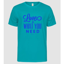 Pólómánia love what u need - Férfi Alap póló férfi póló